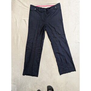 J Crew Women's Pants Size 12 Blue Favorite Fit Straight Wide Leg